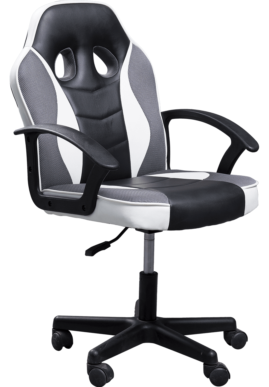 Kursi Kantor Ergonomis Desain Modern Kursi PU+PVC Dengan Sandaran Tangan Tetap Dan Fungsi Angkat details